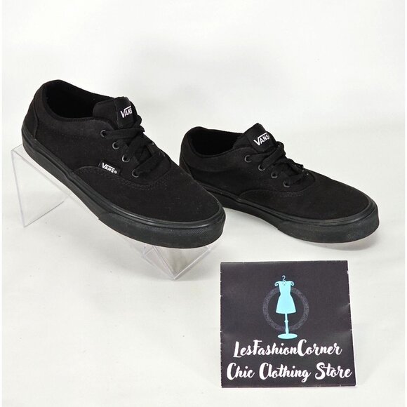 Vans Children Black Canvas Doheny Platform Low Top Sneaker Size 2.5Y  1234 - Picture 4 of 16